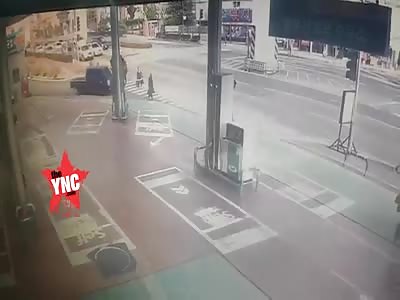 woman hit by a vehicle in south korea 