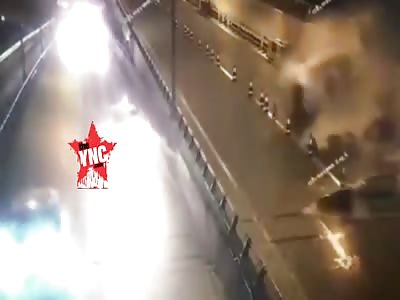 accident  on the Chongqing Caiyuanba Yangtze River Bridge