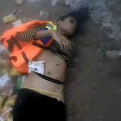 bodies washed up on the beach after a Ship Vessel accident