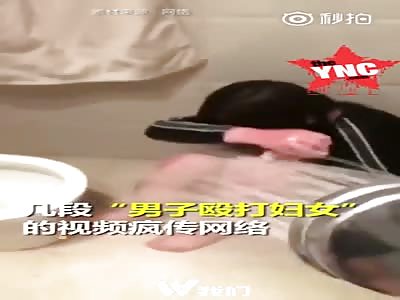 man hit his woman due to emotions he then make her takes take a hot shower while live on Chinese social media in Fujian 
