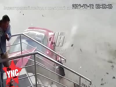 Chevrolet Corvette accident in Russia 