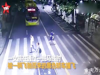 zebra crossing accident in  Chongqing