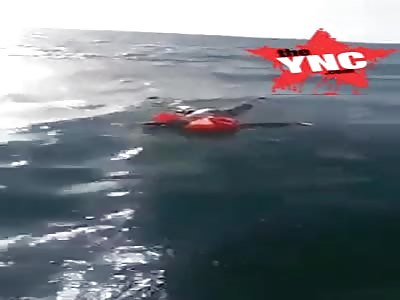 floating dead refugee in  Algeria