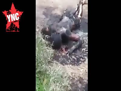 Suicide by fire in Dusun Darungan