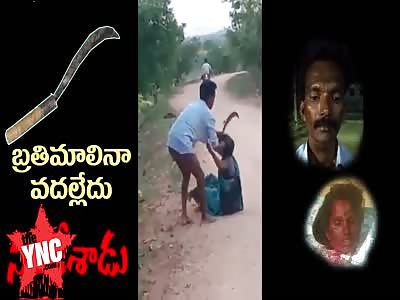husband  punished his wife on the road and beheads her later on  
