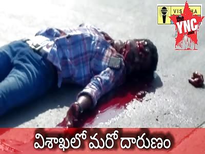 man killed  in Vishakha 