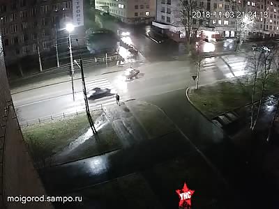 man died on the zebra crossing in Petrozavodsk.