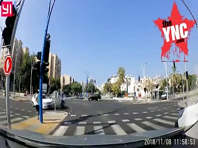 zebra crossing accident in Israel 