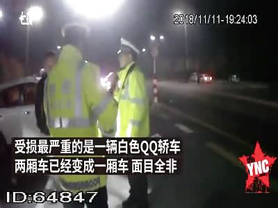 accident leads to 1 death and 4 injuries in Shandong