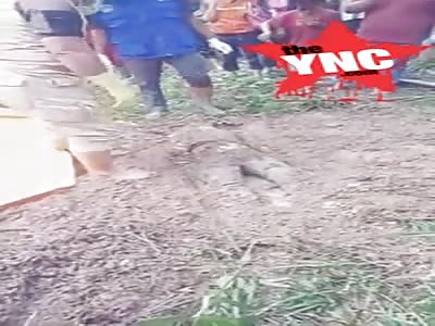 Body discovery of dead woman found in the mud  in Talang Paris Hamlet, Gunung Agung Village, Terusan Niliki District, Lamteng