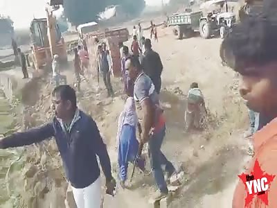 women beaten with  sticks by party leader brother in Jaunpur 