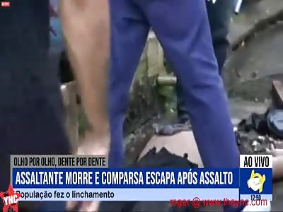 man lying on road after he was beaten to death in Nova EsperanÃ§a 