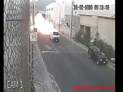  explosion of a gas pipe in Coacalco