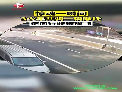Man died after his bike collied into a car in Guangdong