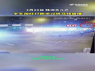 Zebra crossing accident in Zhuzhou City