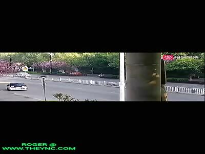 Zebra crossing accident in Liuzhou City