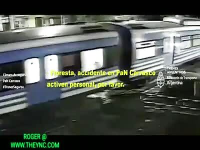 Train crashed into a car in Argentina