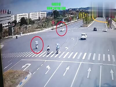 Zebra crossing Accident in Dazhou City