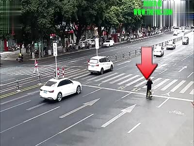 Zebra crossing Accident in Dongguan City
