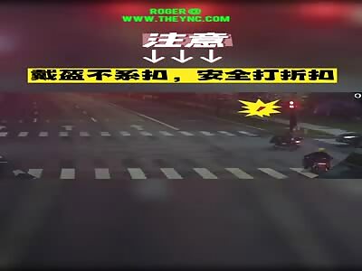 A car collided into Shen on his electric bicycle in Jiaxing