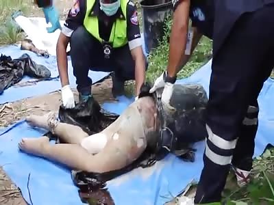 Thai Woman cut in half found in the woods