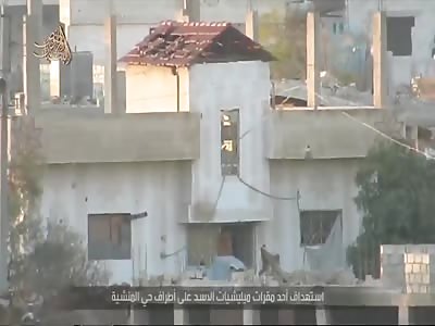Shabab al-Sunnah rocket attack on Syrian army