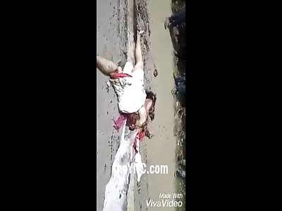 Woman Dies Crushed in the Road by a Truck