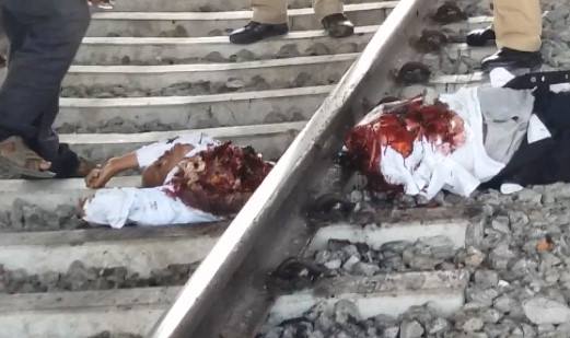 Old Man Split in Two Parts after Committing Suicide in the Train Lines
