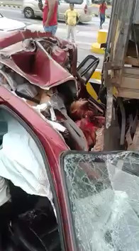 Young man Scrunched and decapitated in Twisted Metal in Fatal Accident