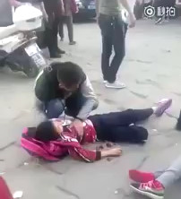 Chinese Girls were Stabbed at outside a school