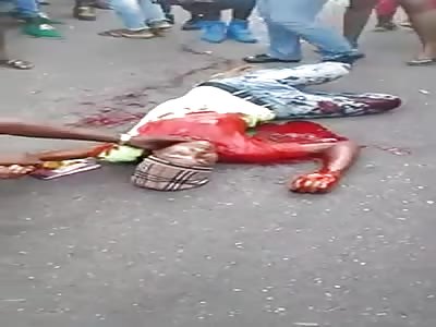 Man dies in agony shot on the street