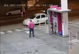 Man Brutally Knocked Outside Gas Station