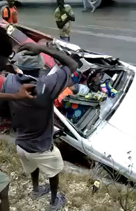 Terrible accident in Haiti