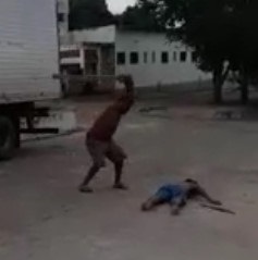 Man Gets Brutally Beaten in the Head With a Large Plank of Wood