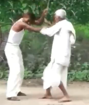 Mother and Father are beaten by Son