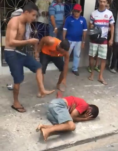 Murderer Beaten by Citizens