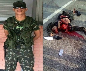 CARNAGE: Brazilian  Soldier Unrecognizable in BRUTAL Accident 