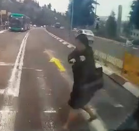 Woman Crossing Street Hit by BUS Thrown Like a Rag Doll