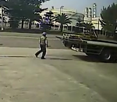 Worker is Run Over by a Reversing Truck
