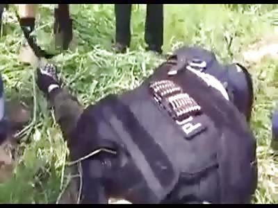 Dead body of avatido police