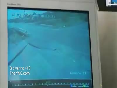 Accident on CCTV.