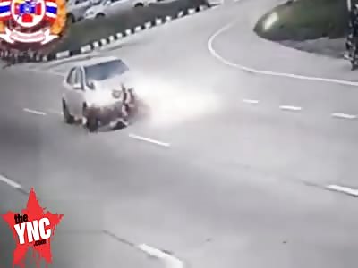FATALITY - Car smashes into motorcyclist