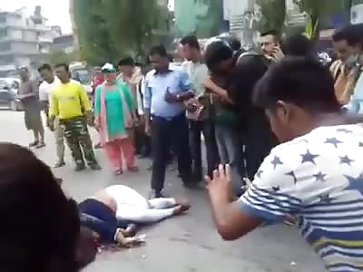 Woman lies dead after accident