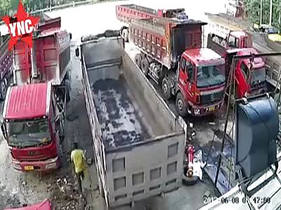 Man gets crushed trying to save his runaway truck