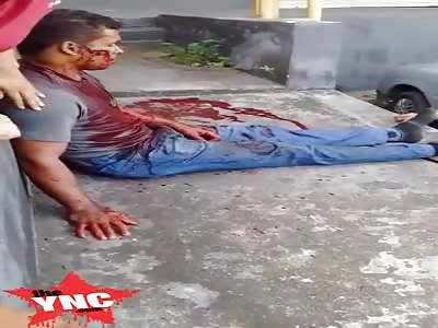 Thief losing blood after being shot