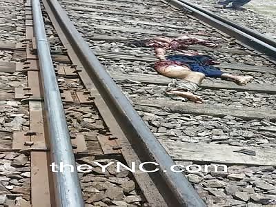 Woman was torn to pieces by a train
