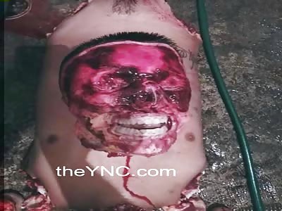 (Pics) Mans face was skinned ears cut off and eyes removed by Cartel