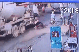 Vietnamese Woman Gets Completely Squashed by Truck