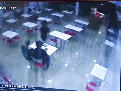 CCTV Murder of Man at Restaurant in Brazil (shit)
