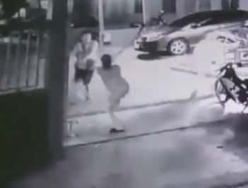 Man Kills Crazy Woman Who Comes at Him with a Scythe After a Fight